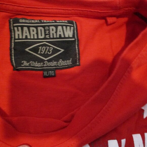 🔥 Red Long Sleeve "Athletics 73" Shirt – HARD AND RAW – Size XL - Picture 8 of 8